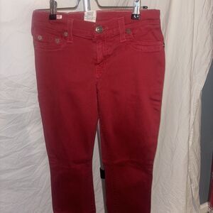 True Religion Jeans Skinny Red size 28 women